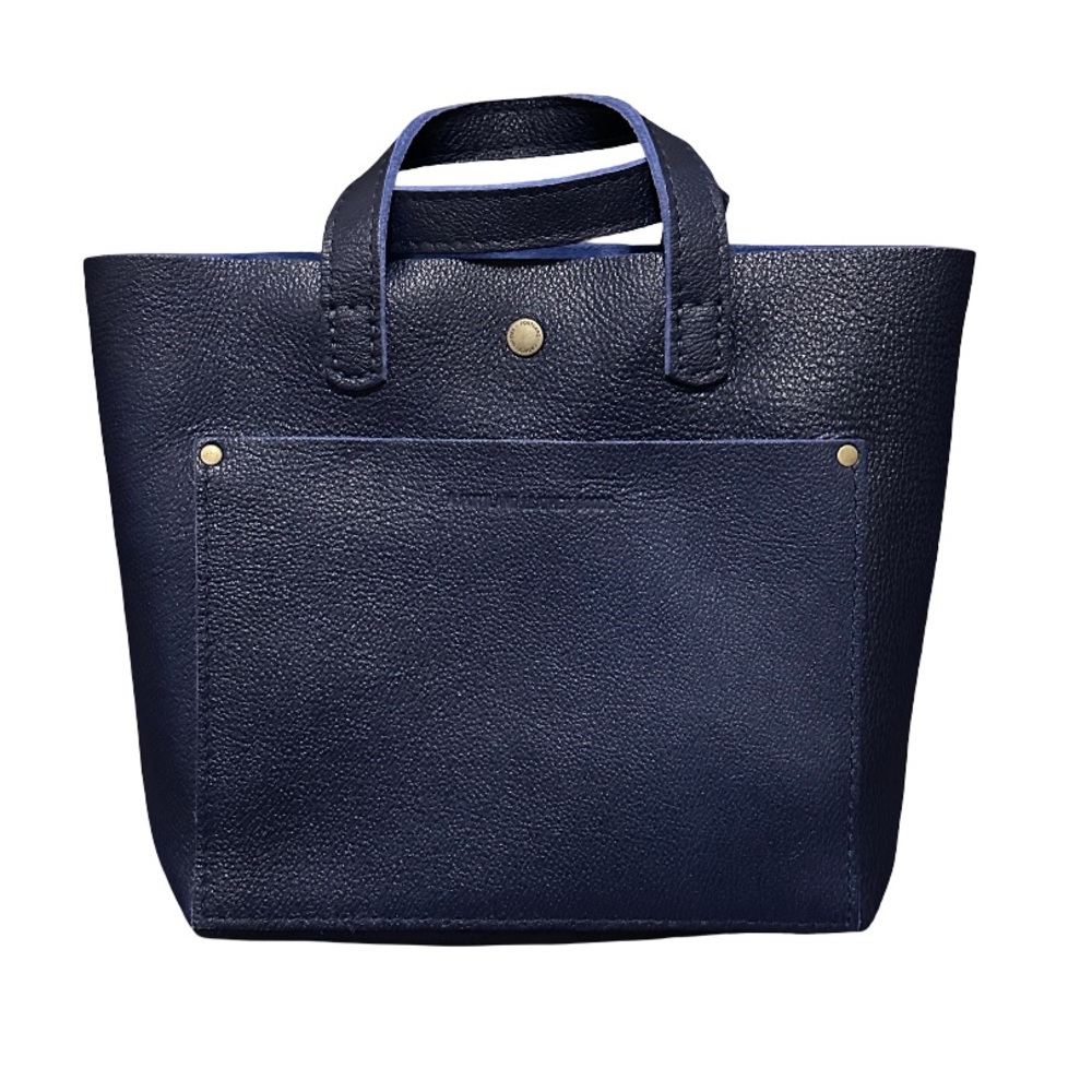 Portland Leather Cobalt Blue Mini Crossbody Tote